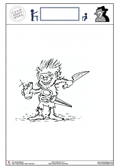 Schneidekobold_LehrKraftWerk_Ausmalbild_Kinderwerkstatt